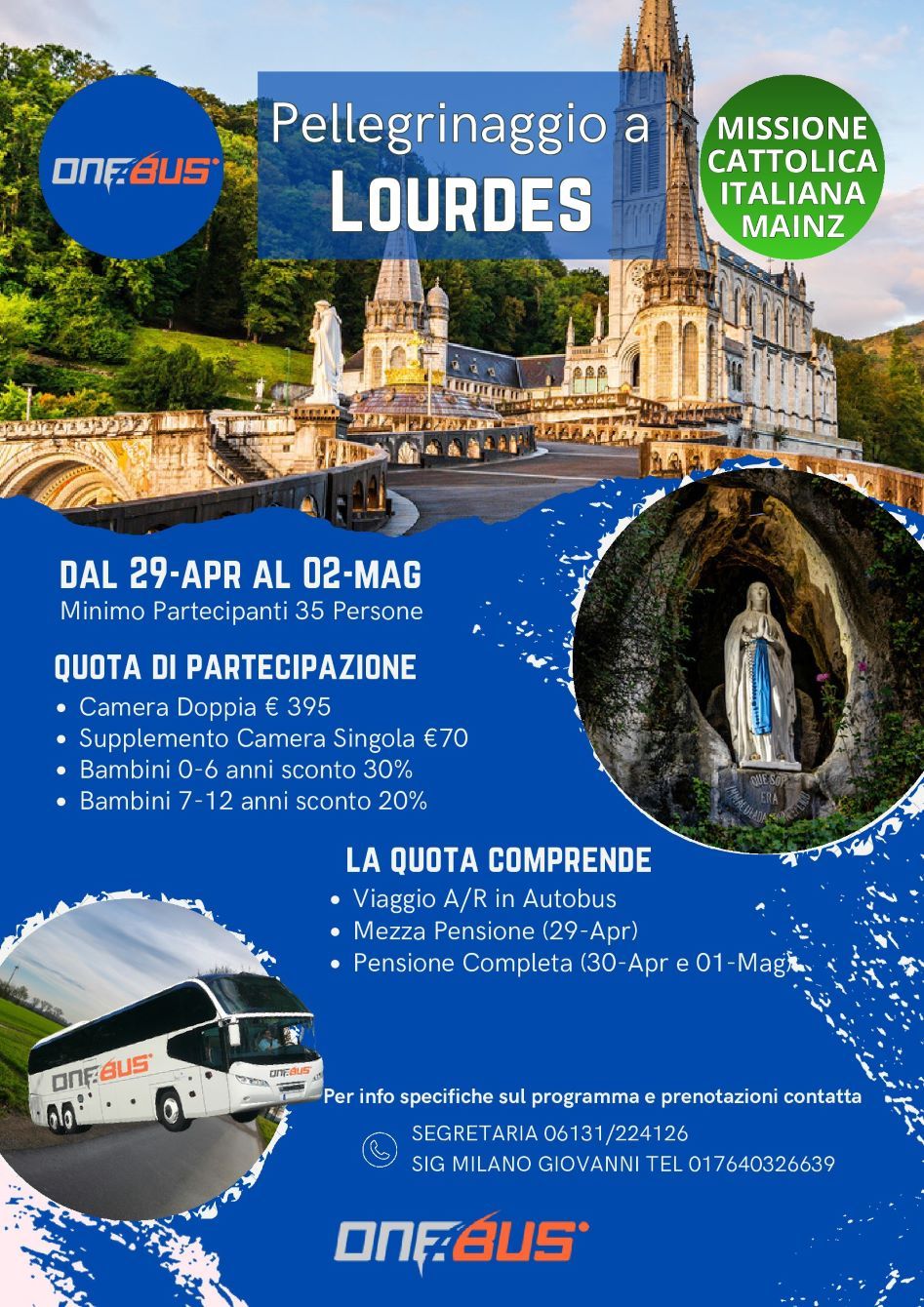 Pellegrinaggio a Lourdes